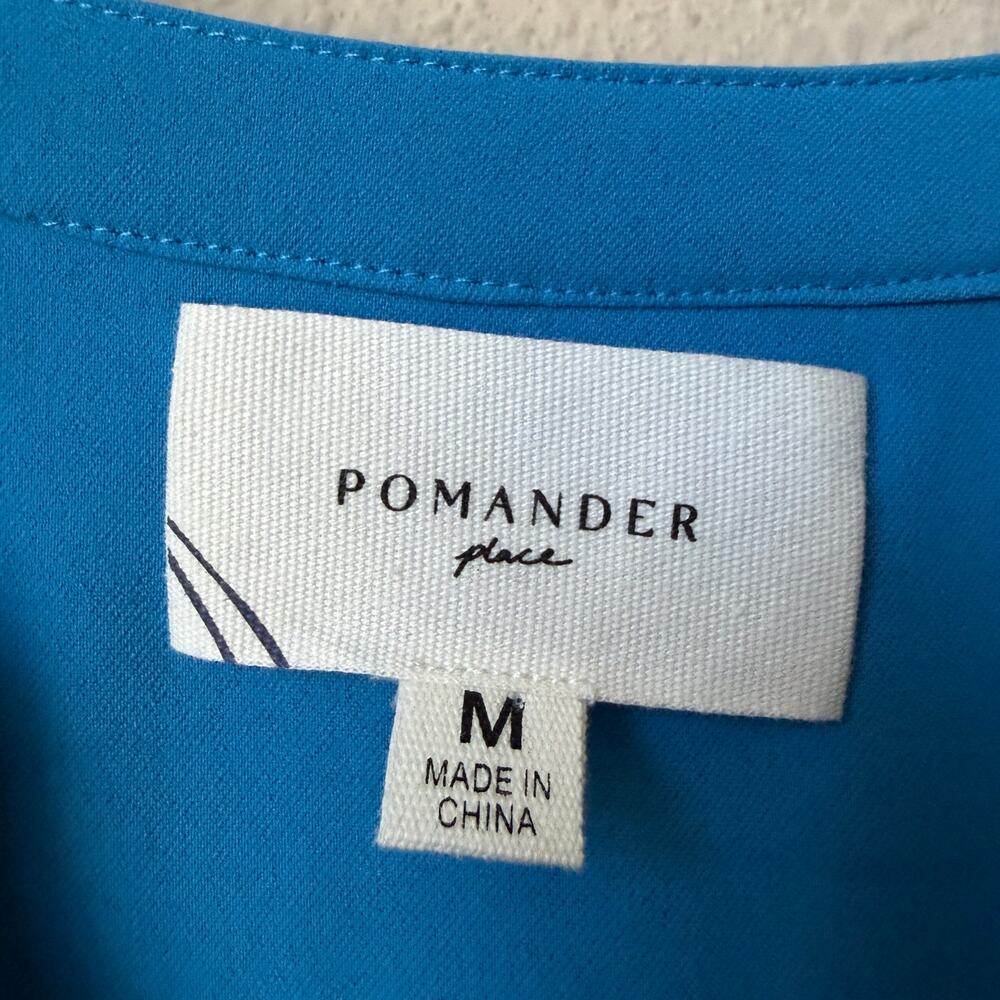 Tuckernuck Pomander Place Capri Blue Crepe Kenzo Dress Size M - Picture 4 of 6